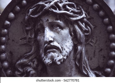 Face Jesus Christ Crown Thorns Statue Stock Photo 562770781 | Shutterstock