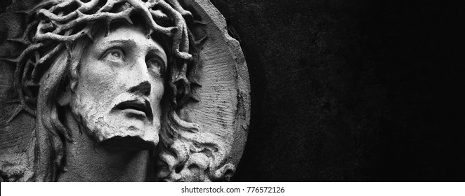 Face Of Jesus Christ Crown Of Thorns (statue)