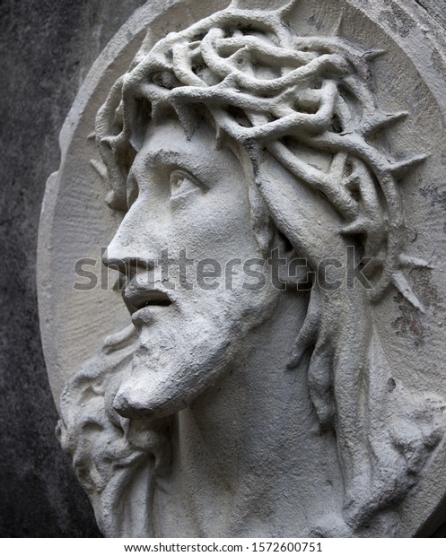 Face Jesus Christ Suffering On Cross Stock Photo (Edit Now) 1572600751