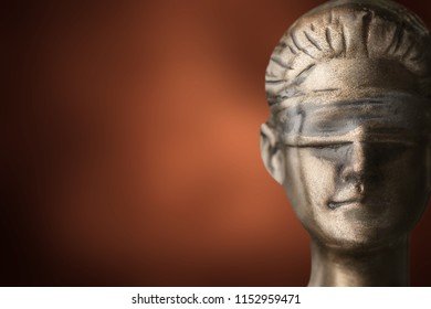 Face Lady Justice On Dark Golden Stock Photo 652130539 | Shutterstock