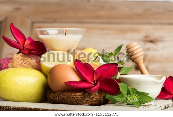 Download Face Mask Lemon Honey Yolk Egg Stock Photo Edit Now 1153112975 PSD Mockup Templates