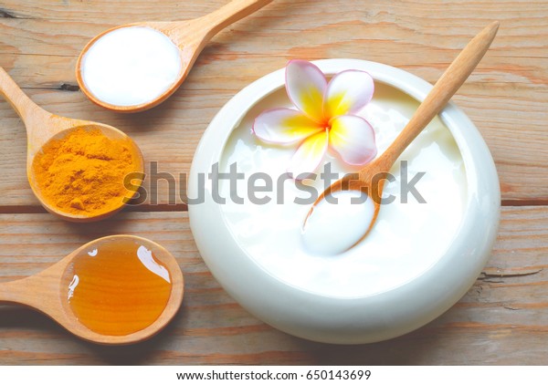 Download Face Mask Turmeric Powder Yogurt Honey Stock Photo Edit Now 650143699 PSD Mockup Templates