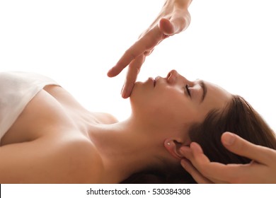 Face Massage Close-up of a Woman in Spa - Powered by Shutterstock