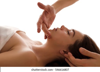 Face Massage Close-up of a Woman in Spa - Powered by Shutterstock