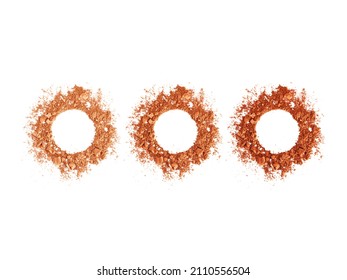 Face Powder Crushed Circle Frame