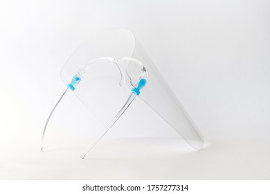 Face Shield Isolated On A White Background.