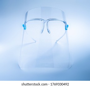 Face Shield Isolated On A White Background.