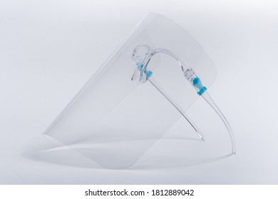 Face Shield Isolated On A White Background.