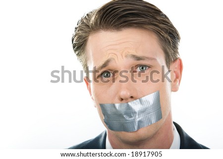 Similar – Image, Stock Photo Talk is silver, silence is gold