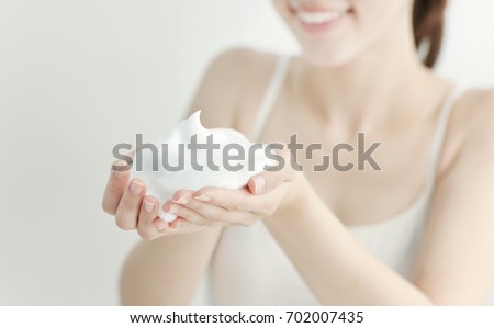 Face wash bubble image