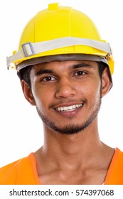 Face Young Happy Indian Man Construction Stock Photo 574397068 ...