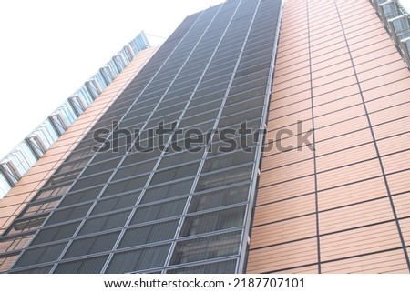 Facede of a skycraper in Belgium