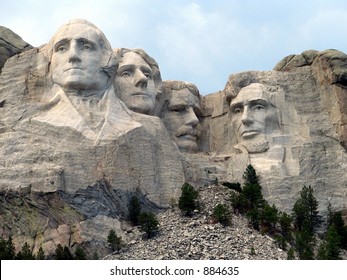 Faces on a Mountain