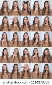 Facial expressions collection - Shutterstock ID 1114270835