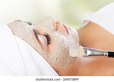 Facial Mask, Spa Treatment, Mud.