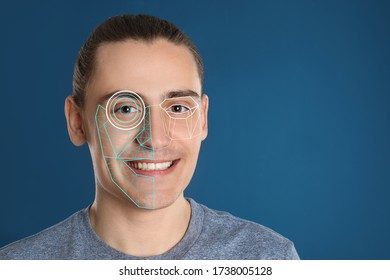 Facial Recognition System Young Man Digital Stock Photo 1733469473 ...