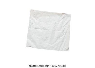 Facial Tissue Paper On White Background