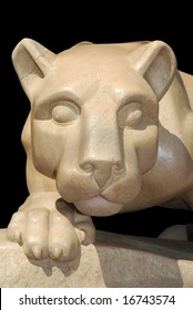 Facial View Of Nittany Lion Statue