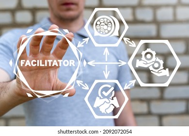 Facilitator Business Assistance Concept. Facilitation Service. Facilitate Deal.