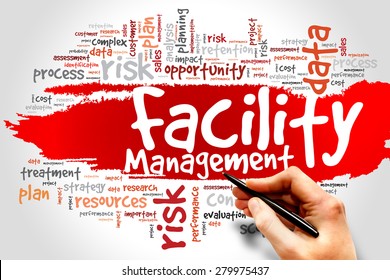 Facility Management Word Cloud Concept