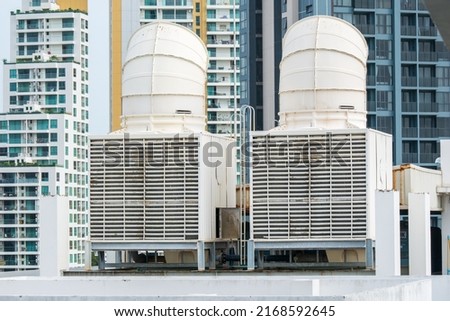 Factory air conditioner on the roof.