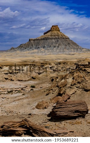 Factory Butte is a summit in Wayne County, Utah, in the United States