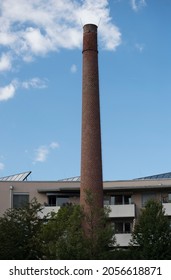 A Factory Chimney Or Flue For Conveying Industrial Exhaust Gases