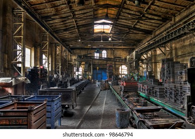 Factory Hall In The Old Iron Foundry