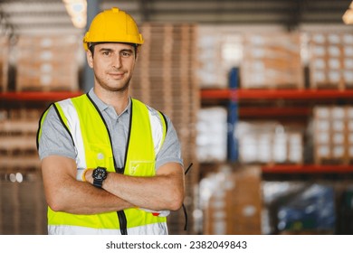 Factory manager, foreman worker checking stock inventory on good shelf in delivery storehouse of logistic storage warehouse, shipping distribution business, package box industry job for retail market - Powered by Shutterstock