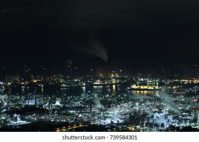 Factory night view