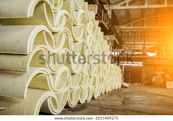 Factory, for
the production of insulation for
pipes