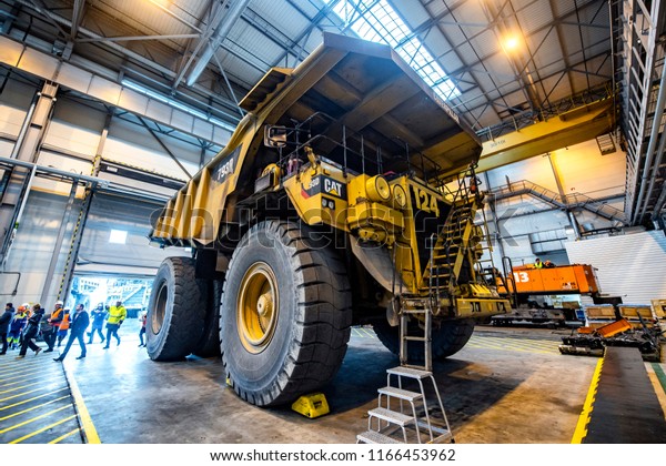 Factory for repair of dump trucks. Horishni\
Plavni, Ukraine.\
26-10-2017