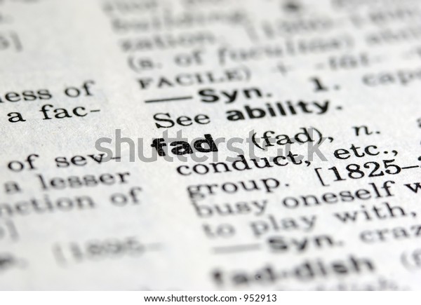 Fad Definition Close Old Dictionary Can Stock Photo Edit Now