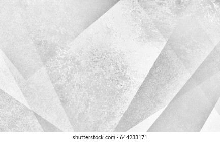 Faded Abstract White Geometric Background Design With Triangles Angles And Lines In Layered Grunge Textured Modern Style