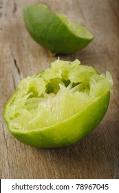 Faded squeezed lime