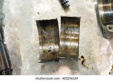 The Failure Of Plain Bearing Removed From Diesel Engine 