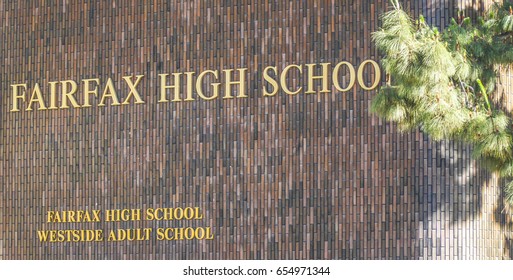 Fairfax High School in Los Angeles - LOS ANGELES / CALIFORNIA - APRIL 20, 2017