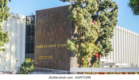 Fairfax High School in Los Angeles - LOS ANGELES / CALIFORNIA - APRIL 20, 2017