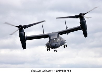 Fairford, Gloucestershire, UK - July 10, 2016: A Bell Boeing CV-22B Osprey