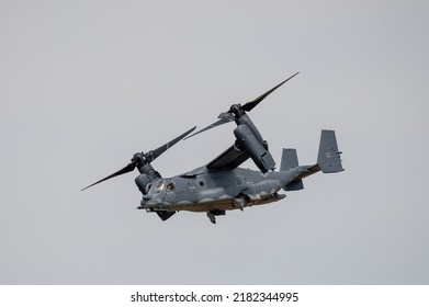 Fairford, UK - July 17th 2022: V-22 Osprey Preparing To Land