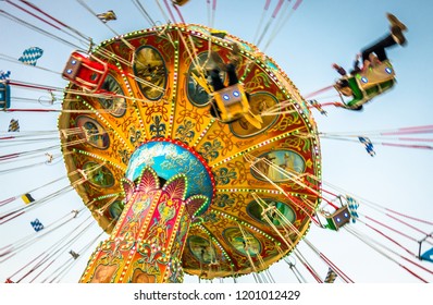 Fairground Ride Biggest Folk Festival World Stock Photo 1201012429 