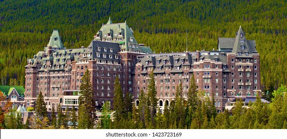 Fairmont Banff Springs Hotel in Mountains