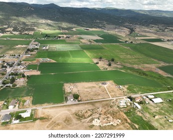 Fairview, Utah Farming Ariel Shot