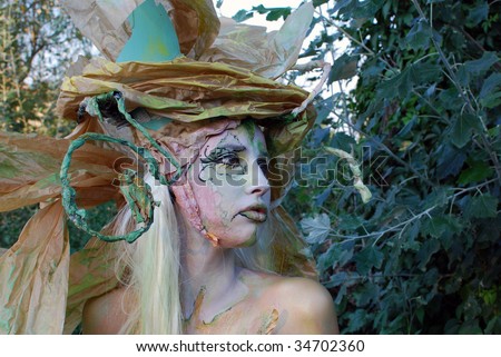 fairy girl portrait face paint
