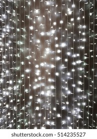 Fairy Light Wall Background Texture