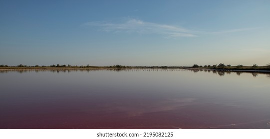 Fairy Pink Lake Used For Salt Extraction