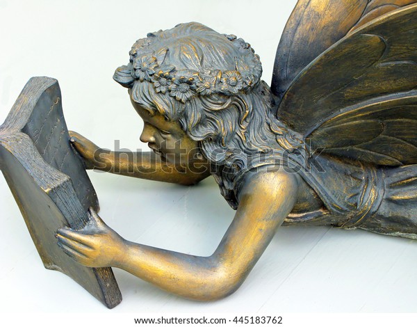 Fairy Reading Casting Fairy Lying On Stock Photo Edit Now 445183762