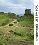 Fairy rings on the isle of Skye in Scotland 