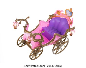 fairytale carriage isolated on white background