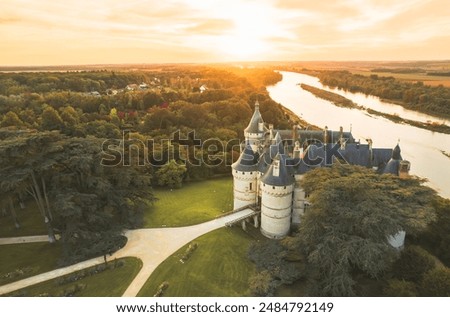 A fairytale sunset at chateau de chenonceau